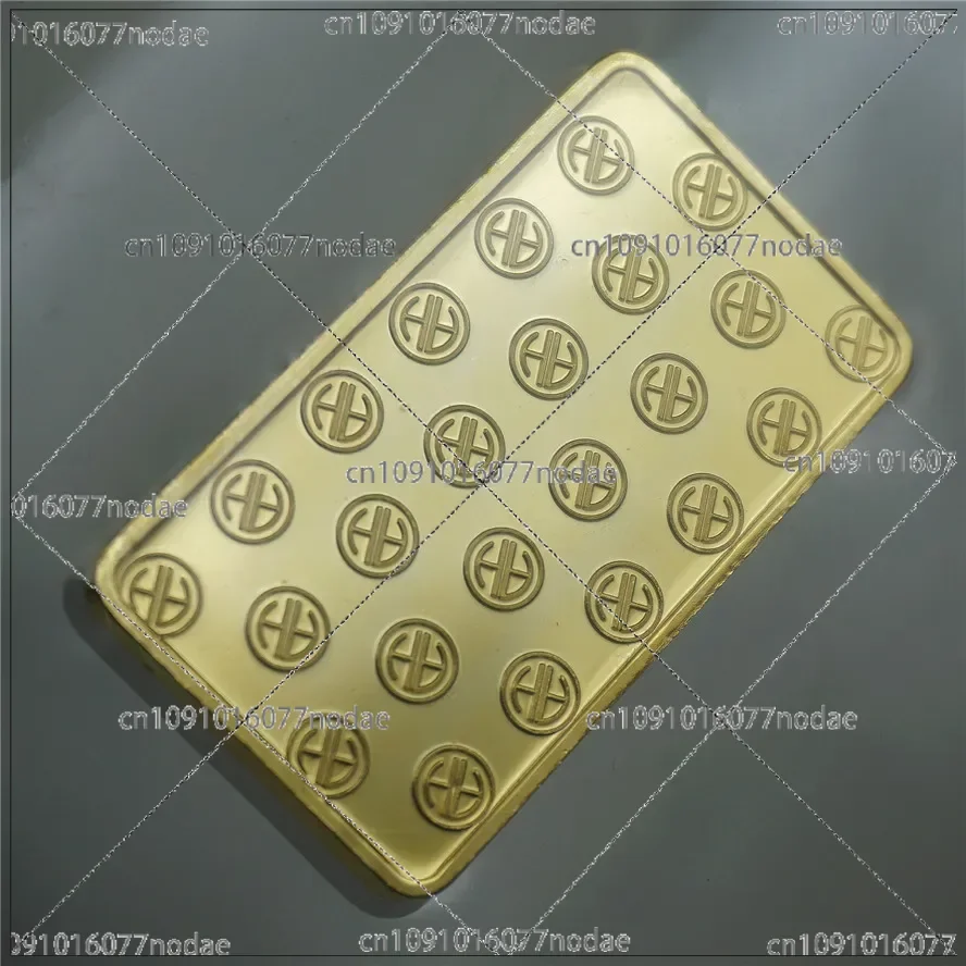 Switzerland 1 Ouncefine Gold  Argor-heraeus Sa  Nuggets Commemorative   24k  Coin Plated Square