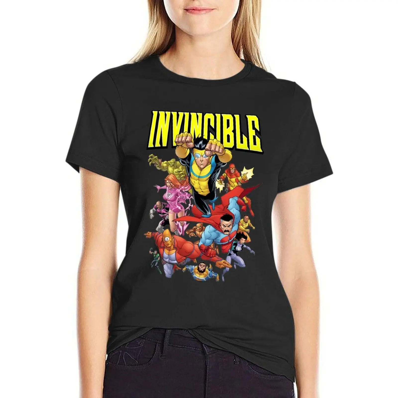 Invincibles T-Shirt Aesthetic clothing anime plus size tops cute t-shirts for Women