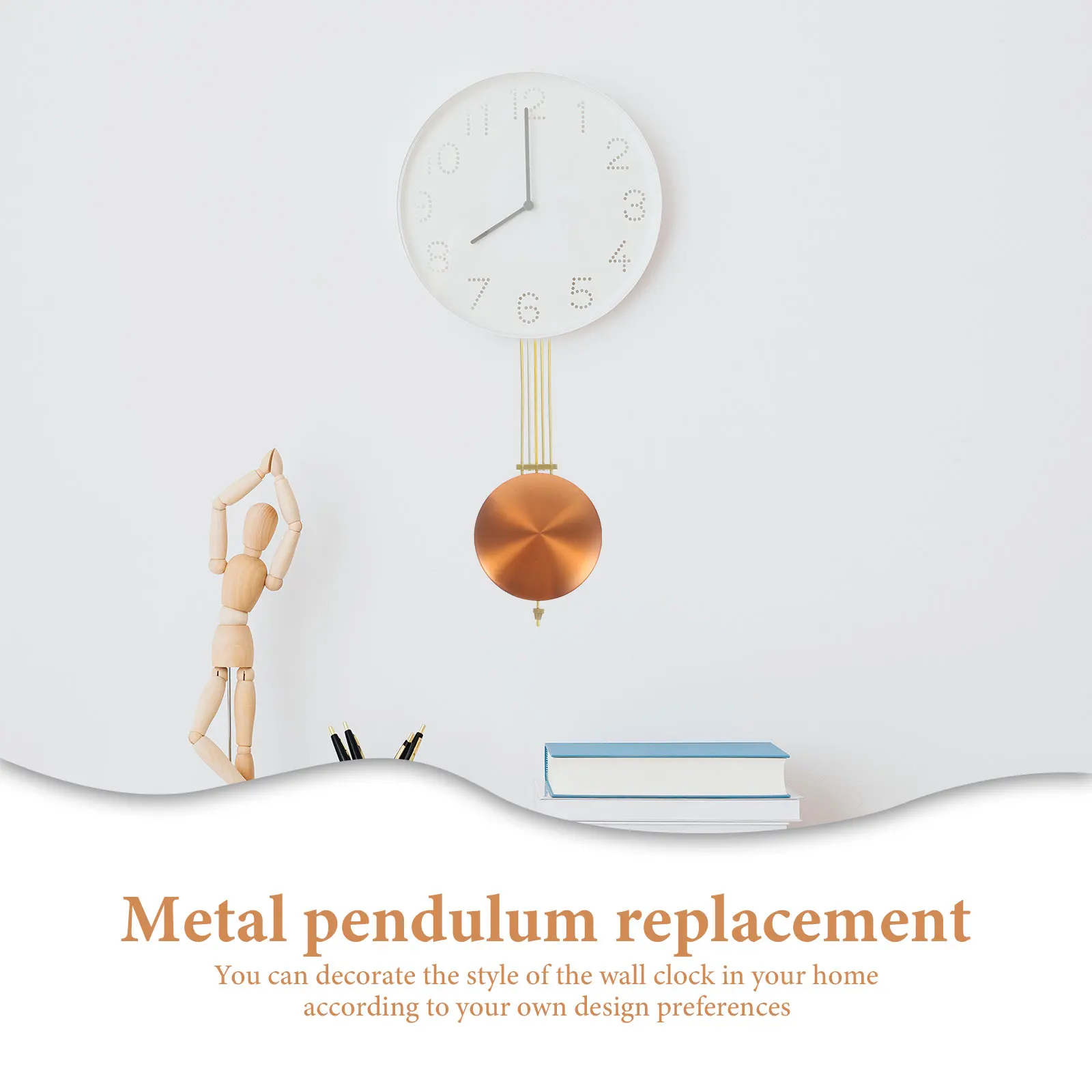 

Metal Pendulum Replacement Pendulum For Wall Durable Diy Clock Movement Part Exquisite Home Clock Repair Supplies
