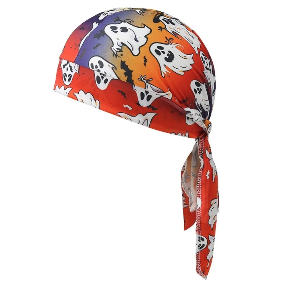 Fashion Accessory Paisley Print Hijab Caps Quick Dry Adjustable Pirate Hat Comfortable Elastic Bandana Hat Running