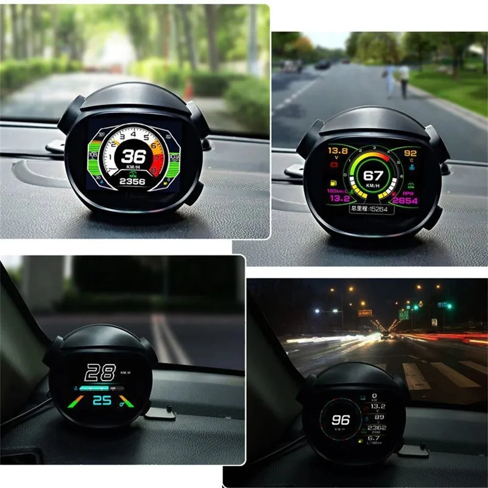 Intelligent Car HUD Head-up Display OBD Multi-function Real-time Monitoring of Speed, Fuel Consumption and Water Temperature