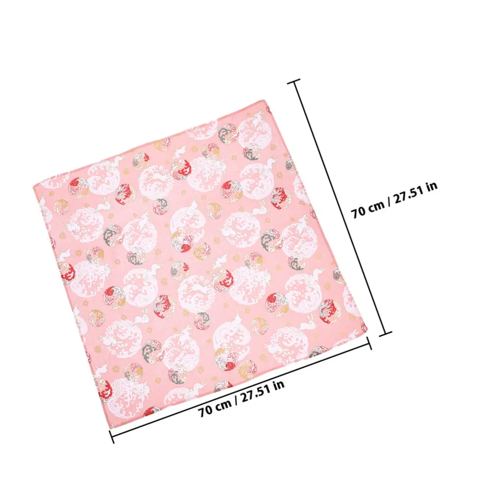 Japanese Handkerchief Bento Wrapping Cloth Floral Printed Gift Box Packaging Cloth Lunch Bandana Cover Multipurpose