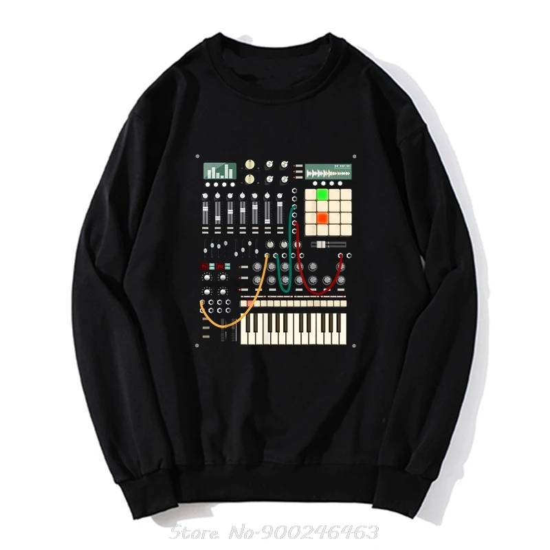 Men Cotton Hoodie Tops Anime Harajuku Sweatshirt Modern Music Producer And Electronic Musician Clothing Hip Hop Streetwear