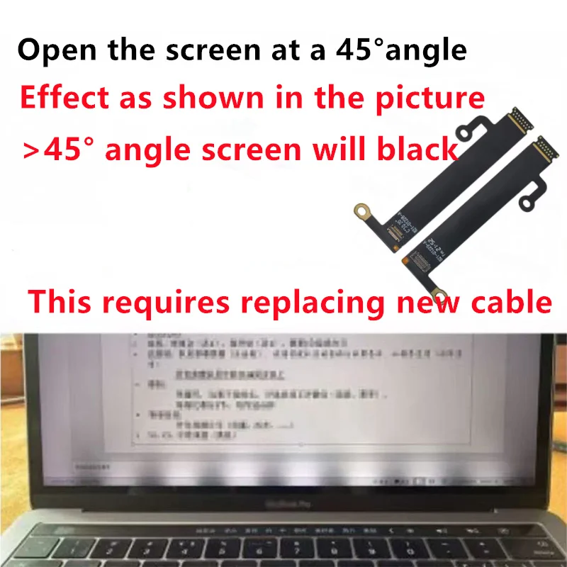New A1706 A1707 A1708 A1990 A1989 For MacBook Pro Retina LCD Screen Display Lighting LED Back Flex Cable Replacement