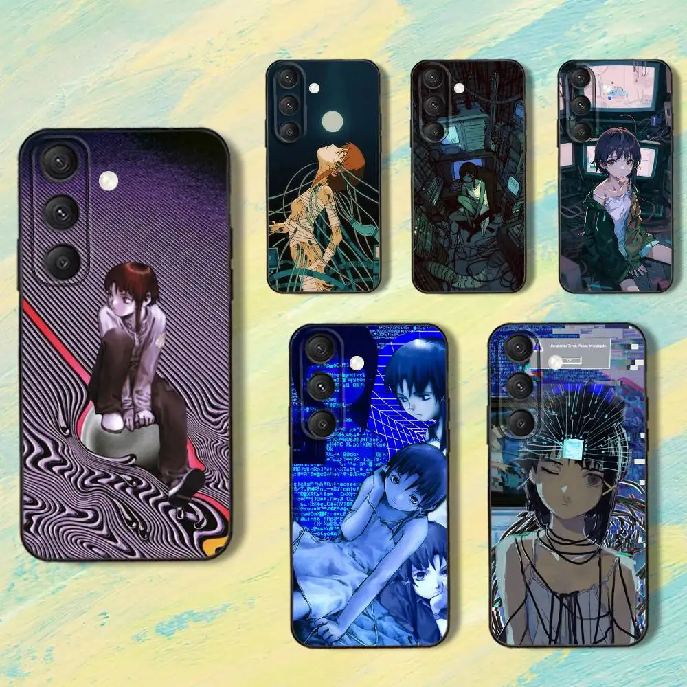 

Serial E-Experiments LainS Phone Case For Samsung S25,S24,S10,S22,S21,S20,S23,Ultra,Plus,Lite,FE,Soft Silicone Black Cover