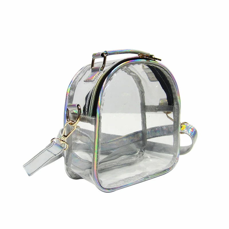 Transparent Shoulder Crossbody Bag Trendy Mini Portable Clear Messenger Handbag Phone Purse