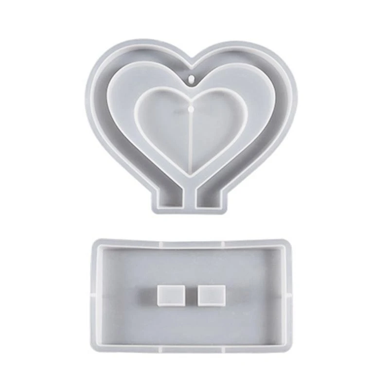 

Heart Silicone Mold for Epoxy Resin DIY Photo Frame Display Casting Mould