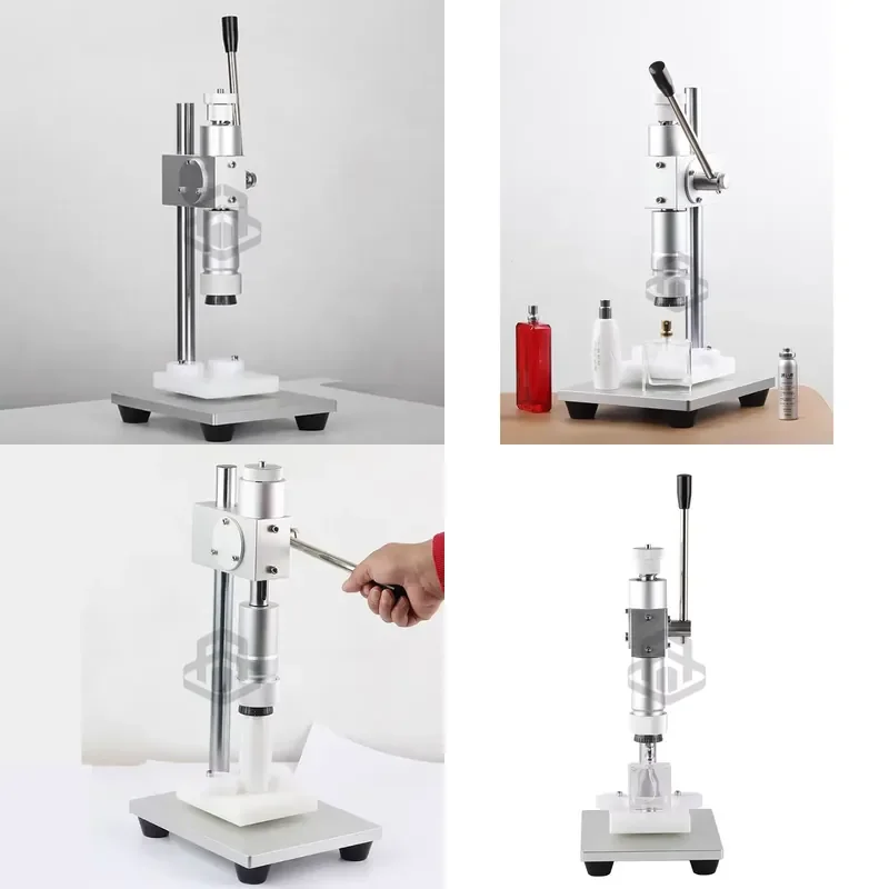 AP01 Automatic and Manual Single-Head Aluminum Sealing Crimper Capping Machine for Glass Vials and Perfume Bottles