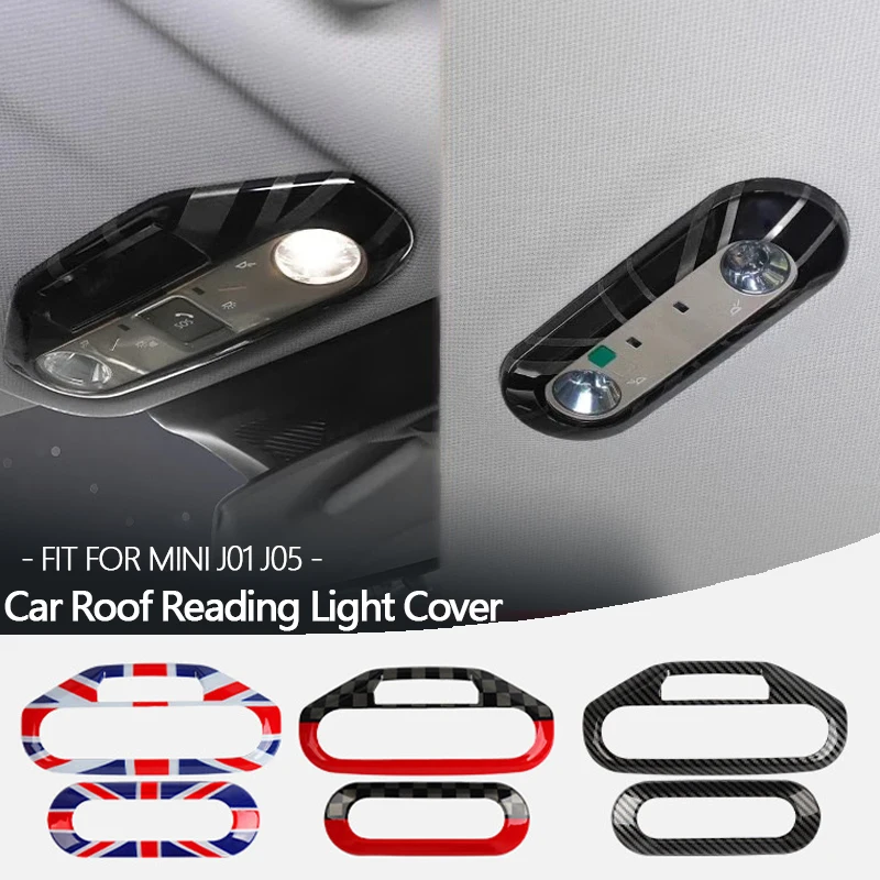 

For Mini Cooper J01 J05 Aceman 2024 2025 Car Roof Reading Light Lamp Cover Frame Sticker New Electric Car Interior Accessories