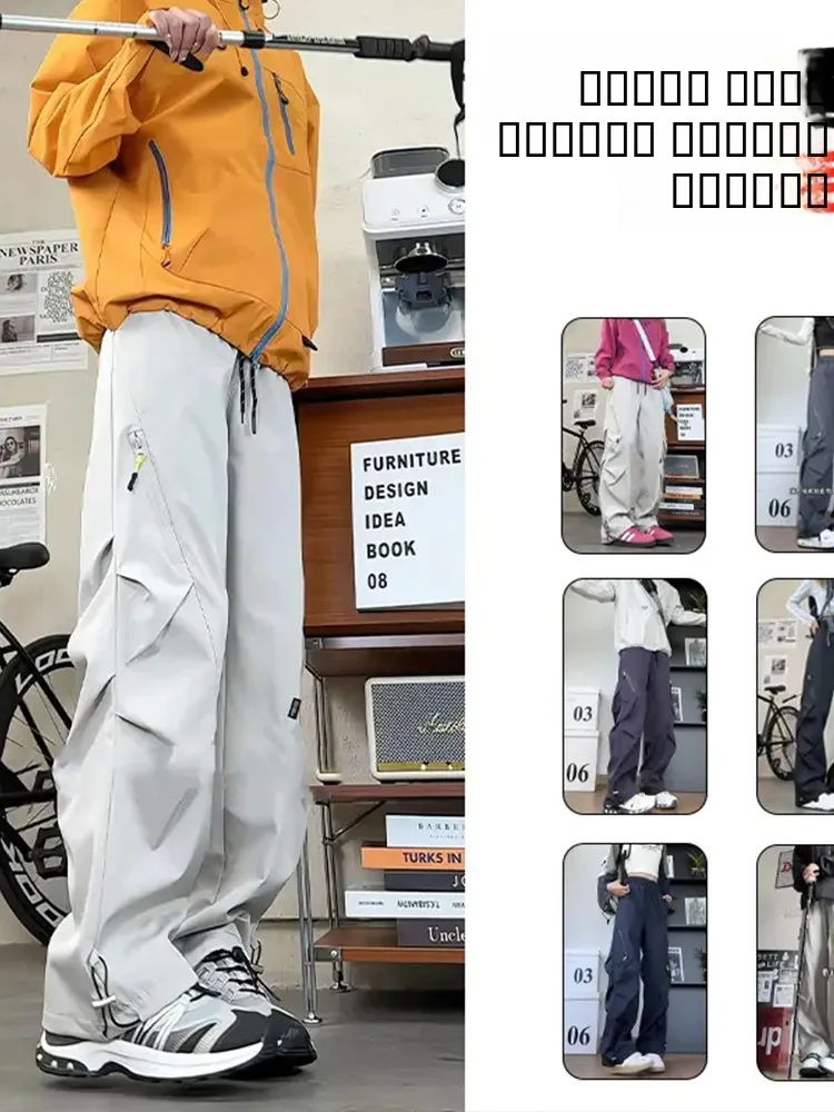 

Cleanfit Paratrooper Men's Autumn Winter Fce Lined Outdoor Waterproof Workwear Straight Leg Trousers Casual Pants