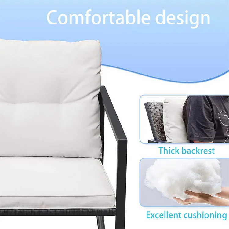 كرسي هزاز من الخيزران المقاوم للطقس قابل للتعديل لكبار السن يمكنه النوم لمجموعة أريكة غرفة المعيشة في الهواء الطلق #6