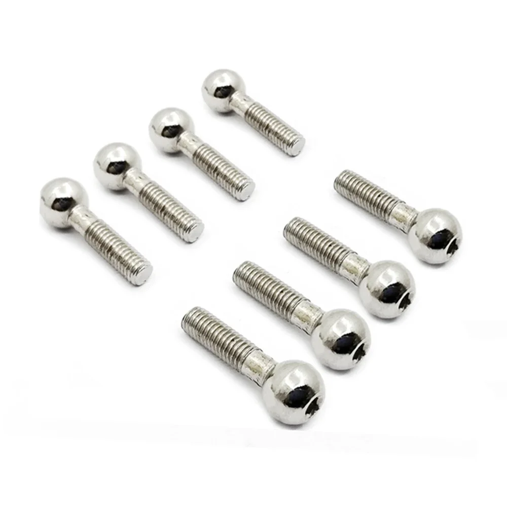 8Pcs HSP 1:10 RC car 02152 M5 Metal Ball-Head Screw or Nut For 1/10 1:10 RC Model Car 94122 94166 94155 94177 94188