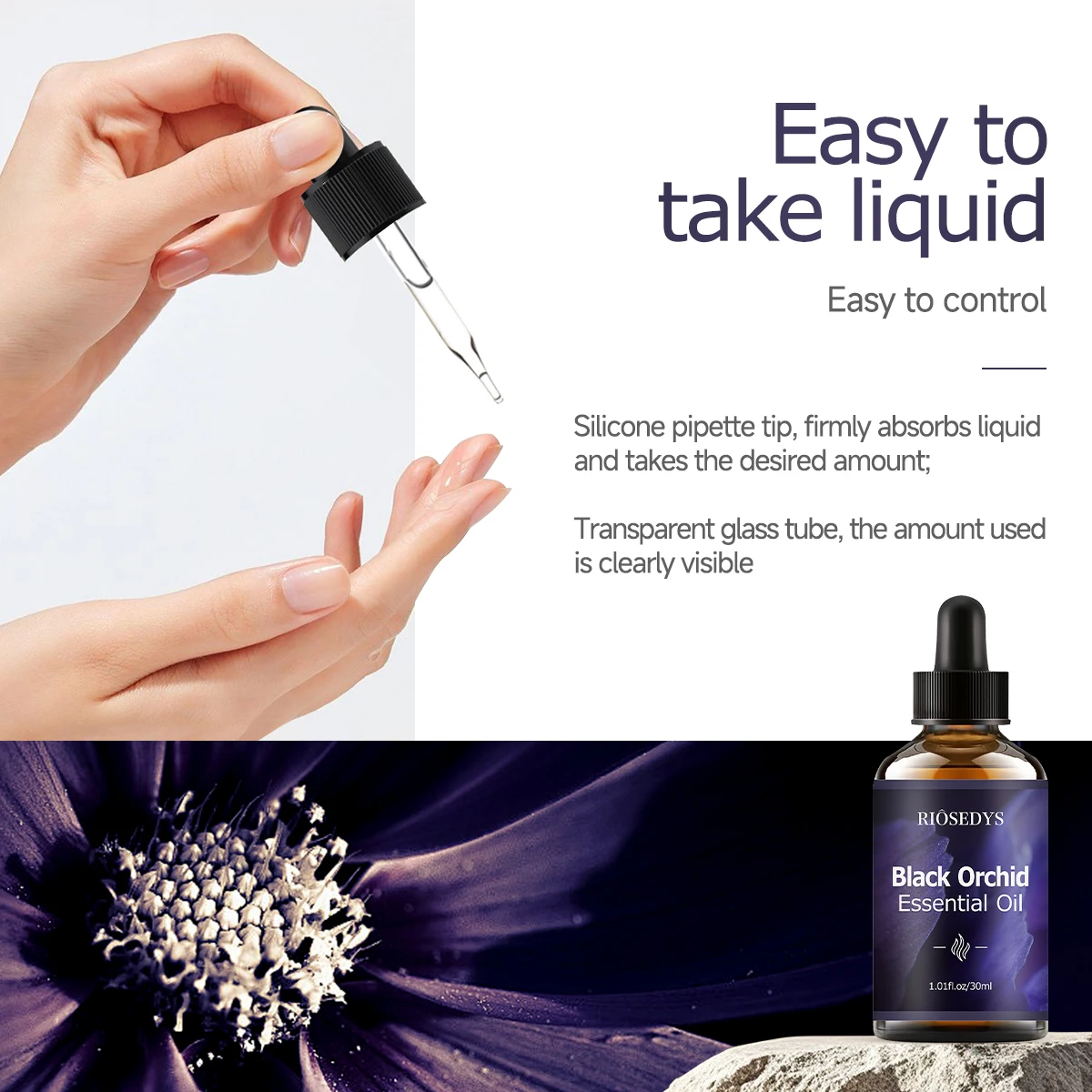 زيت الأوركيد الأساسي الأسود - 30 مل / 1.01 أونصة أوقية، يجب اقتناؤه للمناشرون المنزلية، الناشرون، موزع السيارات، ضروري متعدد الأغراض #3