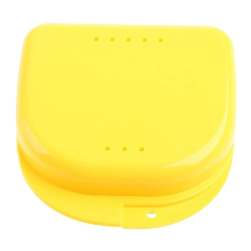 Retainer for Case with Vent Holes Orthodontic Mouth Guard Box Denture Storage for Case Tight Lock Holder False Toot