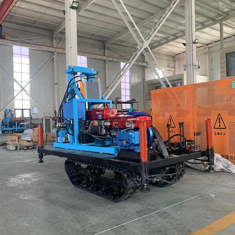 200M Crawler Water Well Drilling Rig Diesel Mining Drilling Rig Chinese Factory