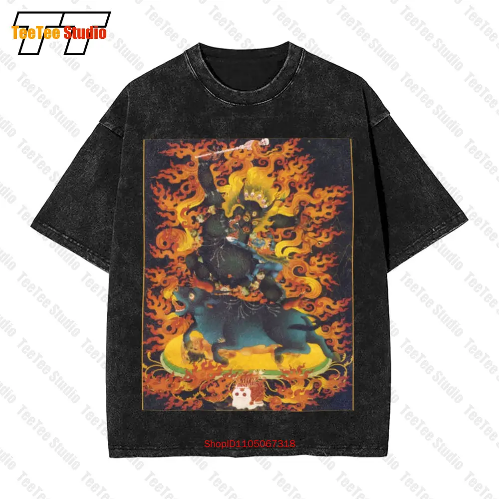 Kalarupa Bodhisattva Yoga Meditation Zen Buddhist Vintage Oversized T-Shirt JWN6