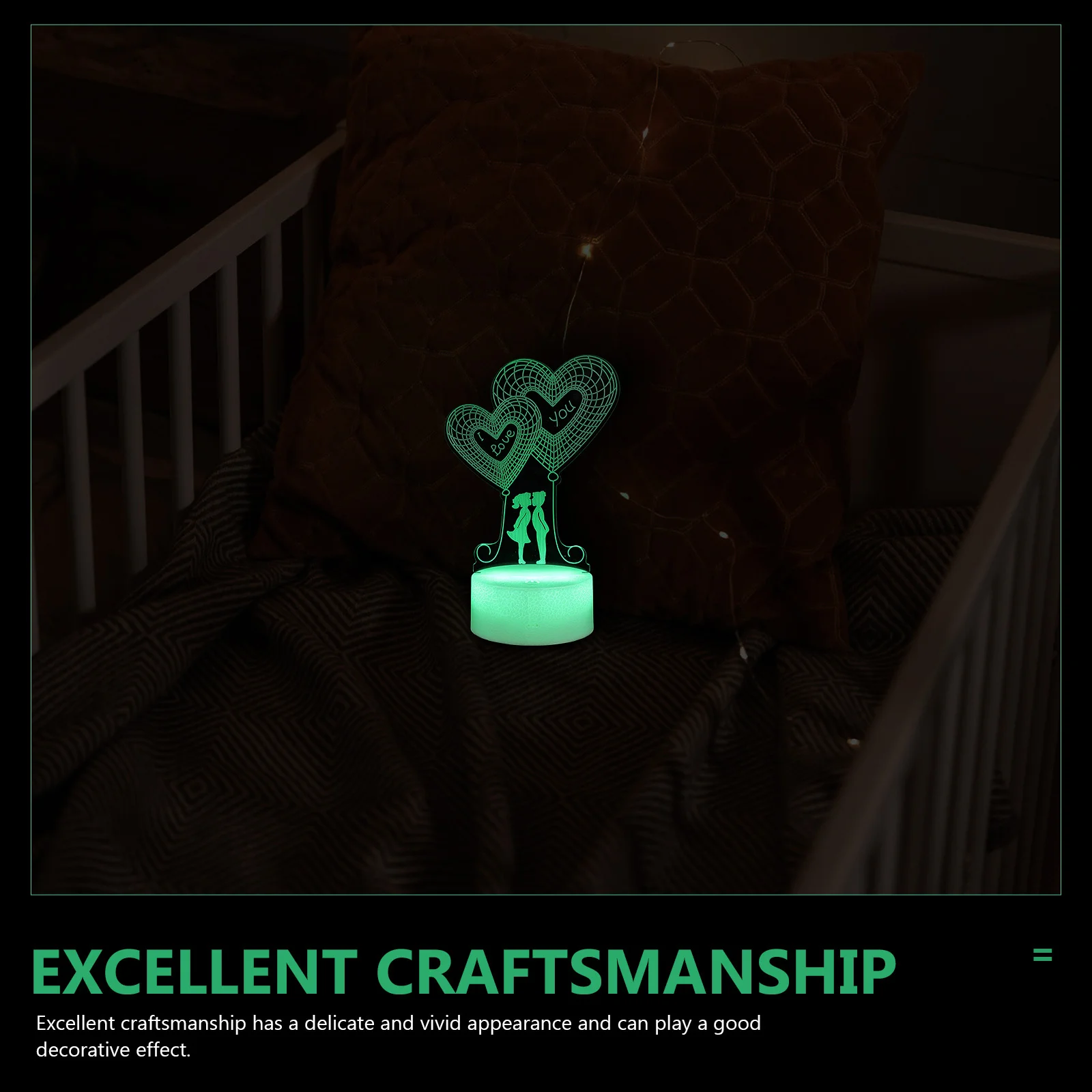 1pc Touch Night Light Led Heart Shape Bedroom Lamp Romantic Atmosphere Light For Valentine’S Day Party Wedding Decor