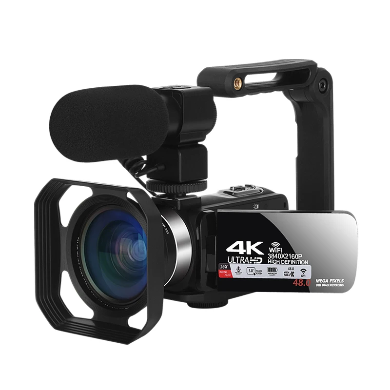 UHD 4K видеокамеры Youtube Tiktok WIFI вебкамера для прямой трансляции уличная Цифровая видеокамера портативный регистратор 18X