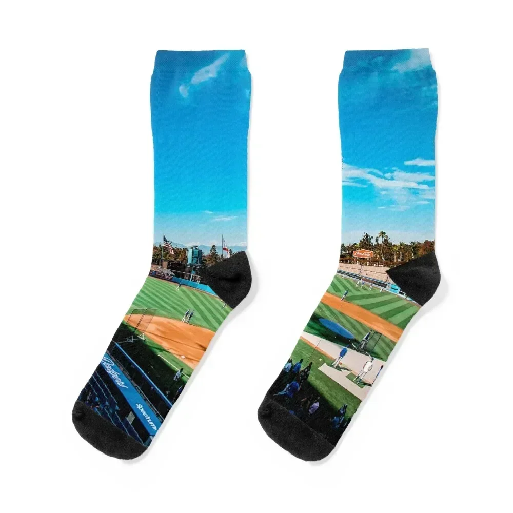 

Dodger Stadium Socks with print winter thermal Children's Man Socks Women's