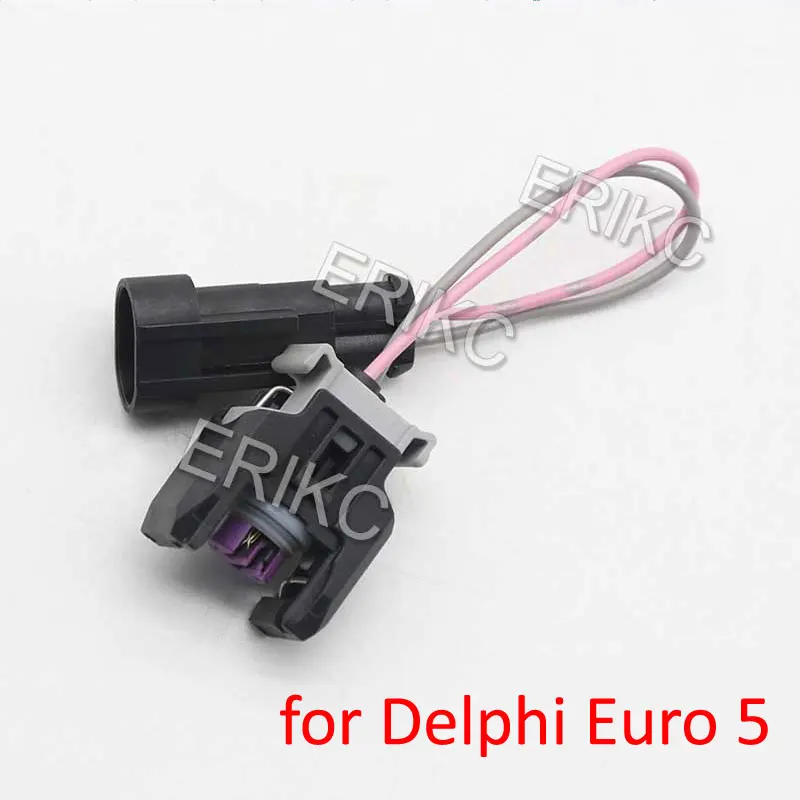 Diesel Injector Connector Wiring E1024037 Injector Nozzle Tester Wiring Harness Connector Plug For Delphi Euro 5