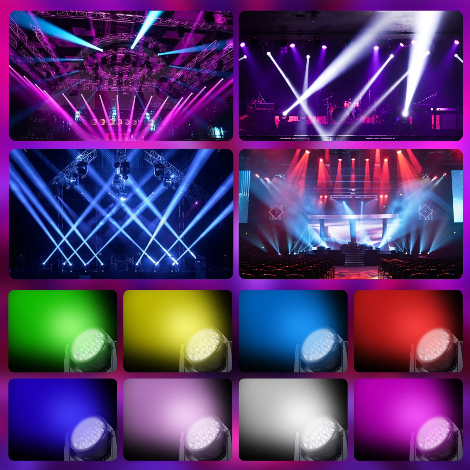 19x15 واط RGBW الأسود الاسمية ضوء LED تتحرك رئيس المهنية DMX512 ل KTV DJ ديسكو بار حفلة المناظر الطبيعية الخلابة منطقة البناء الديكور