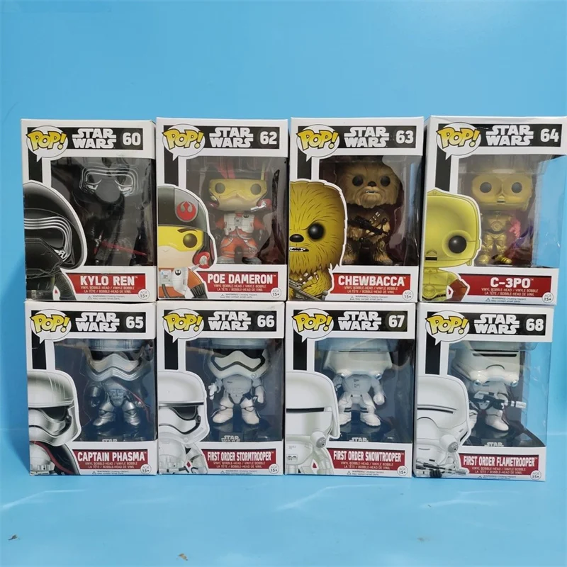 Authentic Funko Pop Action Figure Star Wars Starbar Force Cheap Full Set Of Bobo Buffett Robot Dolls Decor Toys Christmas Gifts