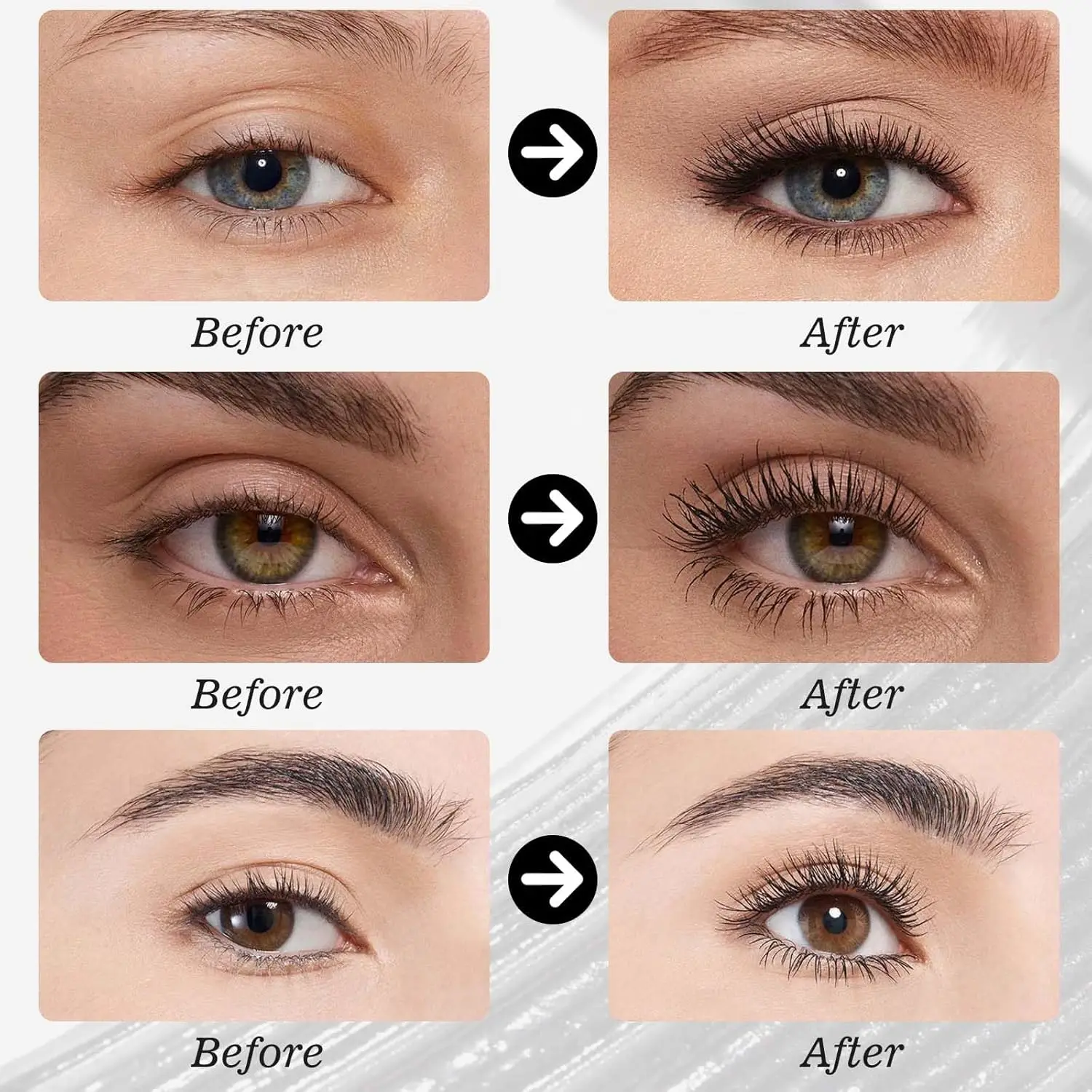 4D Fiber impermeável cílios Mascara, escova preta, volume extra, prova de água, alongamento, cílios máscara, maquiagem, sexy, fêmea, Eye Lash produto