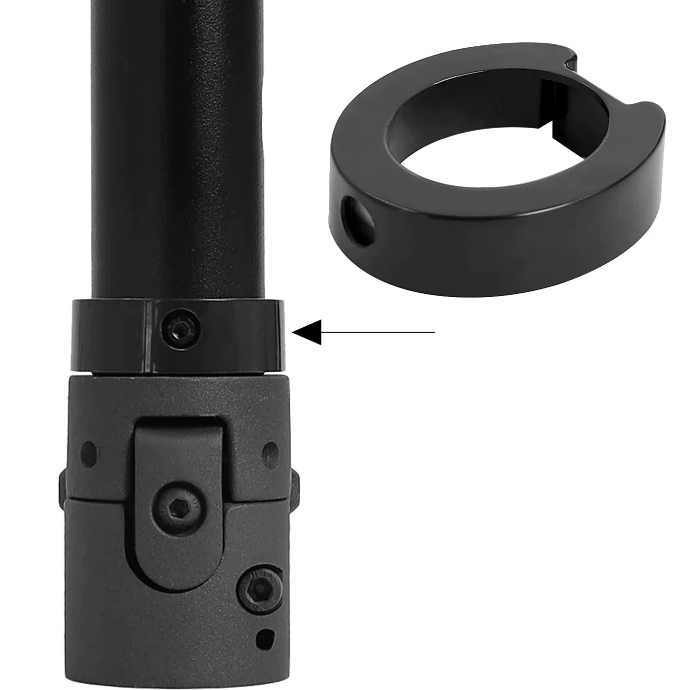 Folding Pole Ring for Xiaomi MI 3 Electric Scooter Base Stand-up Bezel Insurance Circle Plastic with Screws Scooter Accessories