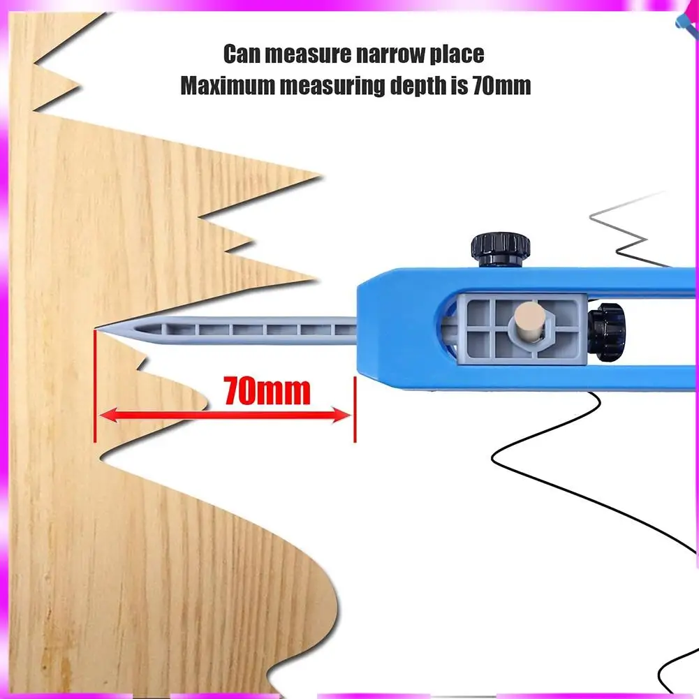 

N96R Contour Gauge Scribe Tool With Lock Contour Gauge Duplicator Contour Gauge Profile Tool With 5 Pencils