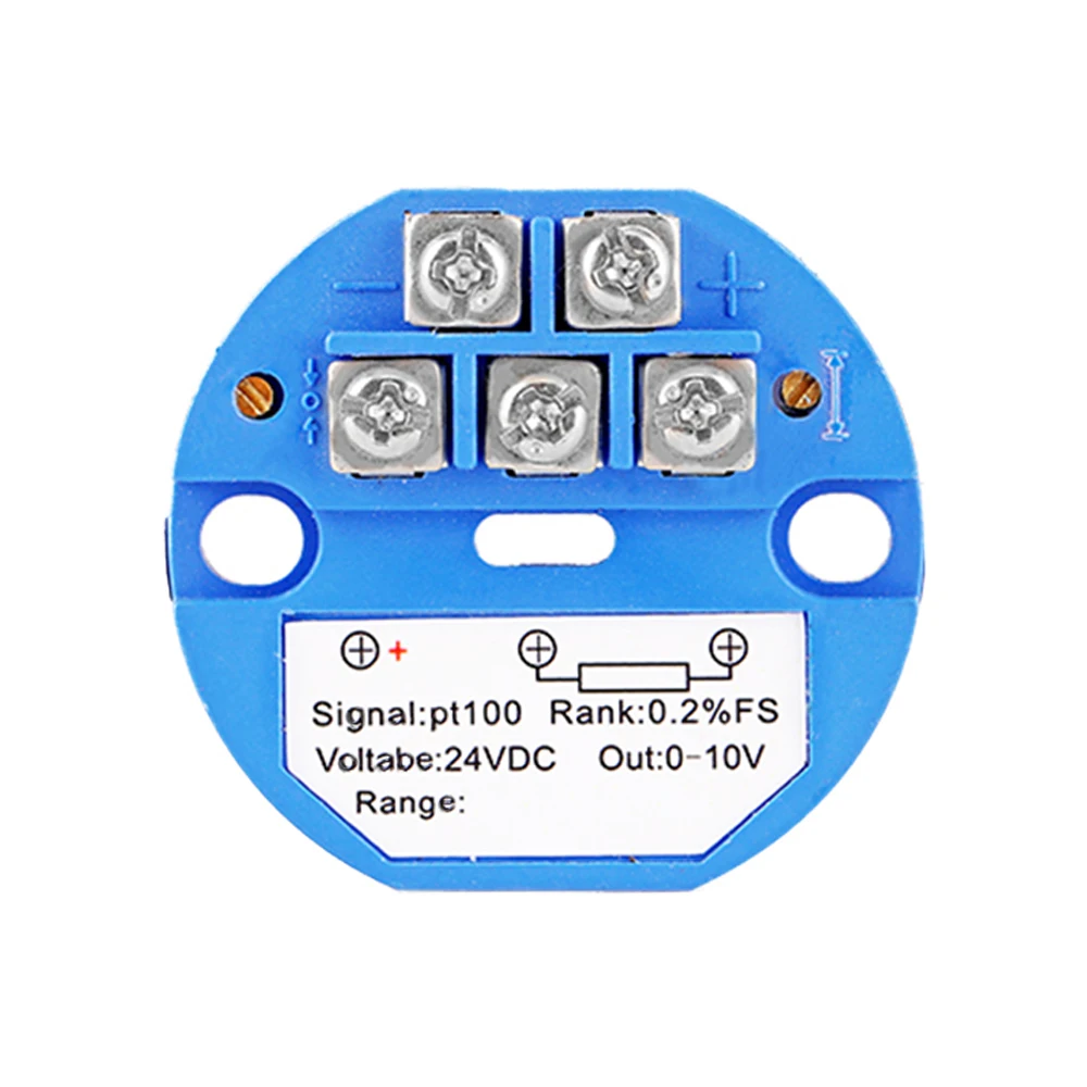 RTD pt100 temperature transmitter sensor module RTD 4-20mA 0-10V output