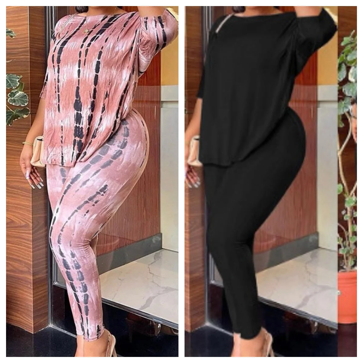 

Женский Повседневный костюм из двух предметов, комплект из топа и брюк с принтом тай-дай и открытой спиной, пикантный женский костюм на лето