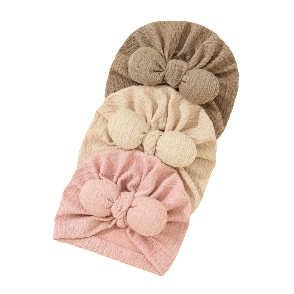 Carino orecchie di coniglio nodo caldo cappello indiano bandane per bambini turbante fascia per capelli ragazze bambini fasce per capelli accessori