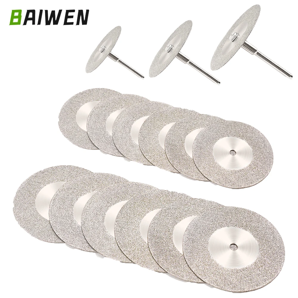 Diamond Cutting Disc Wheels Rotary Tool Circular Saw Disk Mini Drill Wood Stone Plastic Glass Ceramic Sharp Cutoff Cutter
