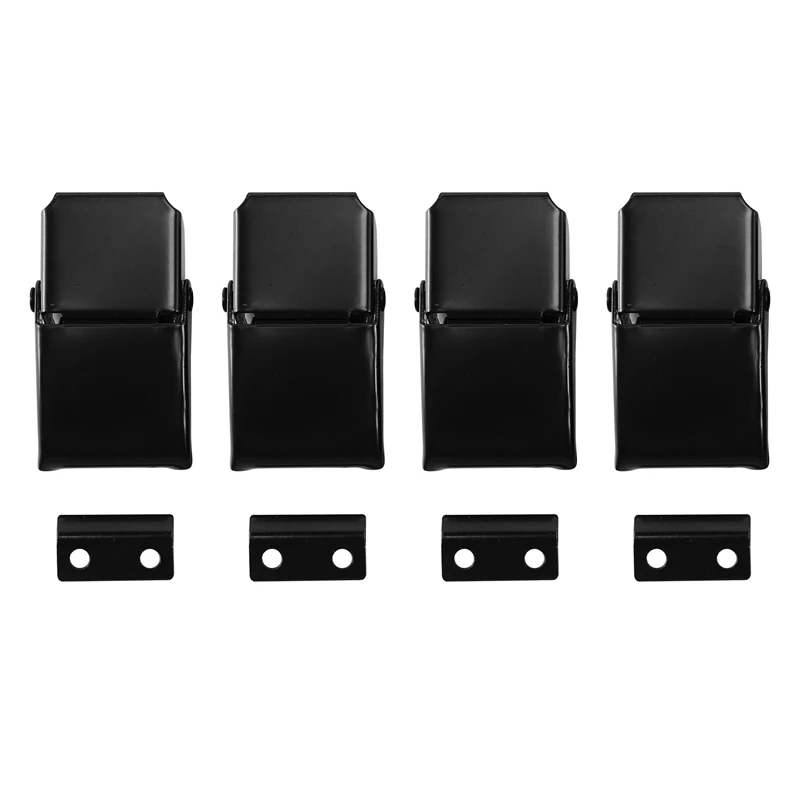 

4 Pcs A27 Black Concealed Toggle Loaded Latch Catch Clamp For Case, Toolbox,Cleaner,Cabinet Boxes