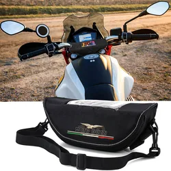 Bolsa de almacenamiento para manillar de motocicleta, accesorio impermeable y a prueba de polvo para Moto Guzzi Retro conmemoration v85tt v7, bolsa de navegación