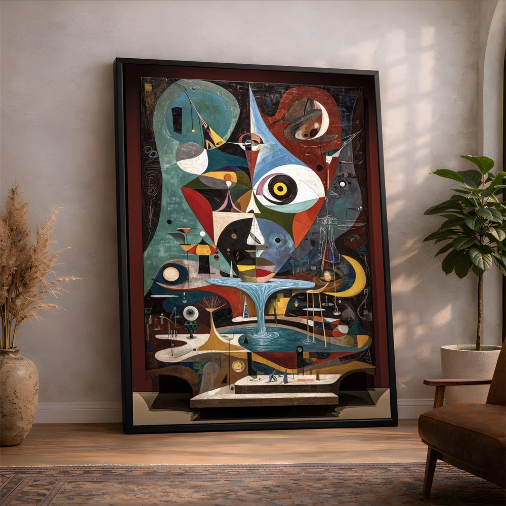 Pablo Picasso Wall Art Prints Picasso Style Woman Canvas Print Poster Colorful Cubism Art Jazz Club Graffiti Art Print Abstract