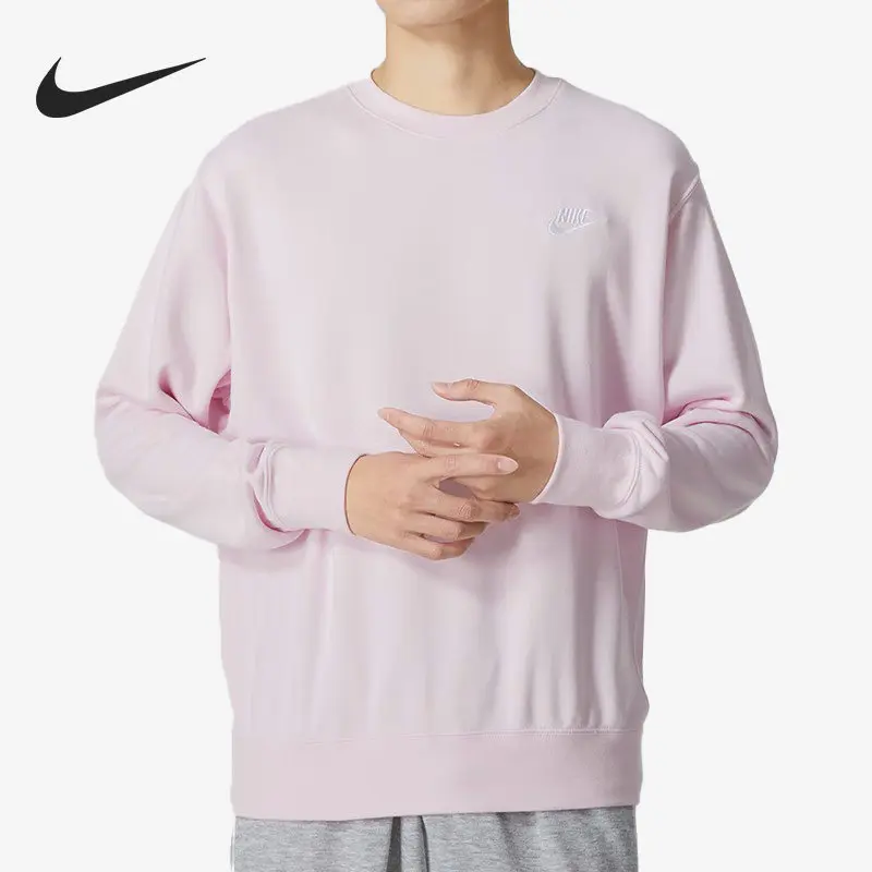 Nike Longline Oversized Sweatshirt Loose Fit Layer Matching Outdoor Travel PulloverBV2667-663 1PCS