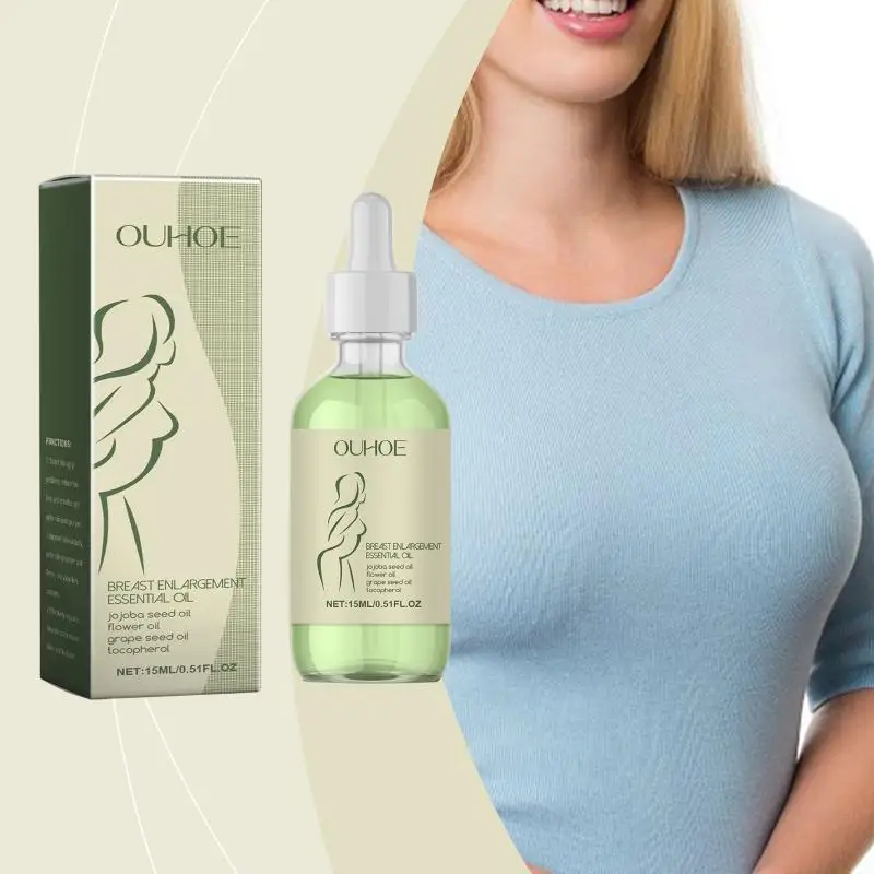 Aceite corporal para aumento de senos, aceite esencial para mejorar la elasticidad y el tamaño de los senos, aceite corporal para el cuidado corporal de la mujer