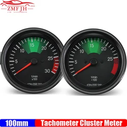 100MM Heavy Truck Gauge for Mercedes Truck Auto Tachometer Instrument Cluster Gauge 0025426916 0015424016 673Hz/2500 24V Custom