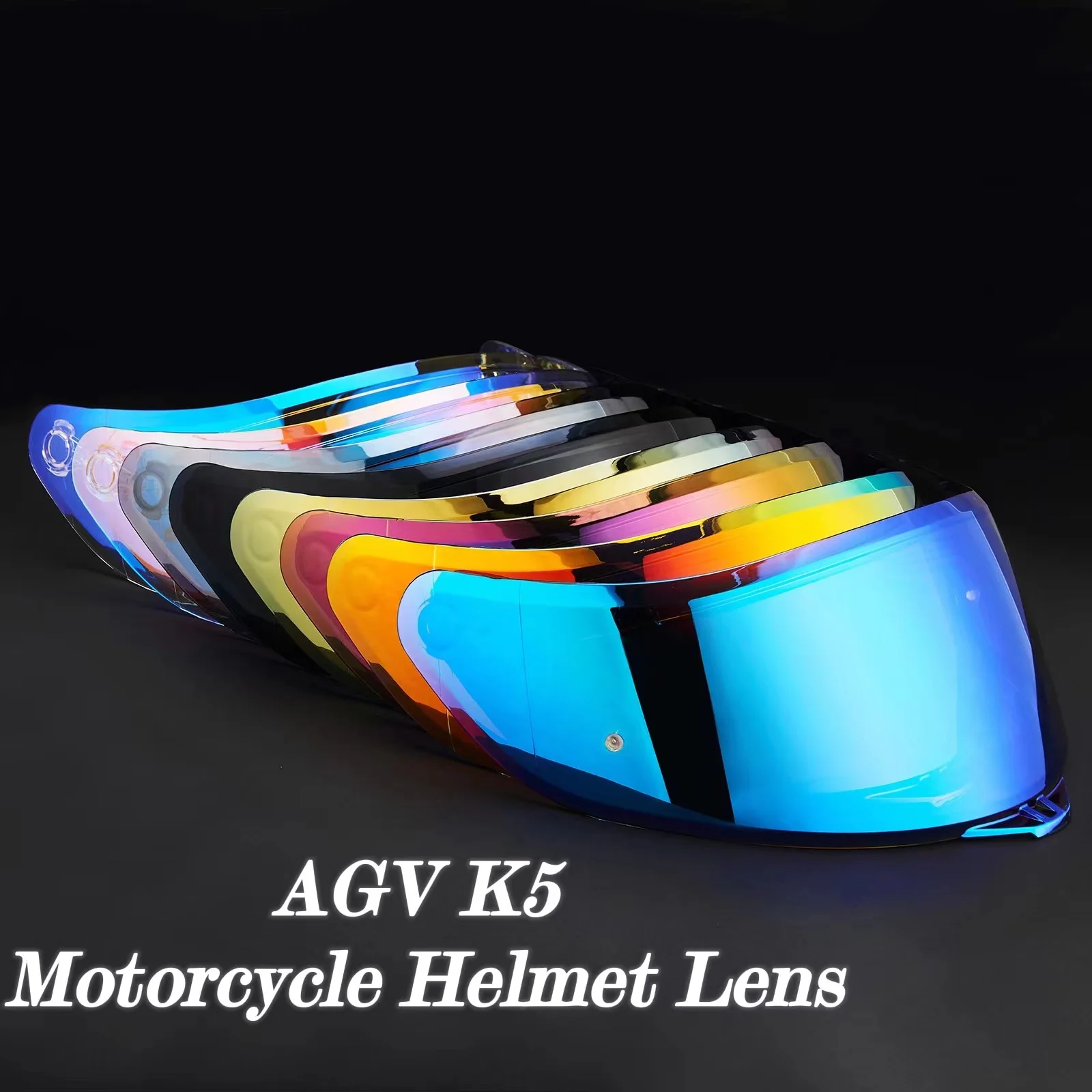 Motorcycle Visor Anti-scratch Wind Shield Helmet Visor For AGV K1 K3 K3SV K5 K5S Plated Helmet Glass  Motorcycle Accessories