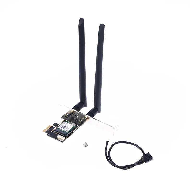 Scheda PCI-E wireless integrata dual band 7260AC 2.4G/5G per PC desktop Adattatore WiFi PCI Express 1200Mbps Bluetooth 4.0