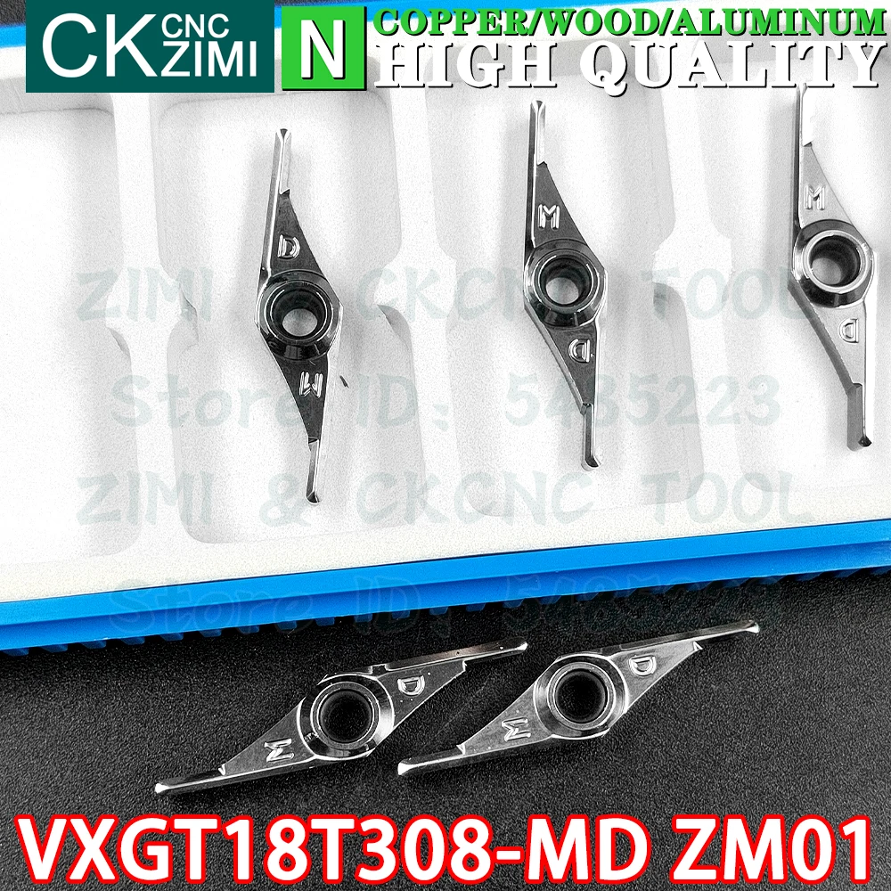 VXGT18T308-MD ZM01 VXGT 18T308 MD ZM01 Carbide aluminum wood Insert Turning inserts Tool CNC mechanical Metal lathe Cutting Tool