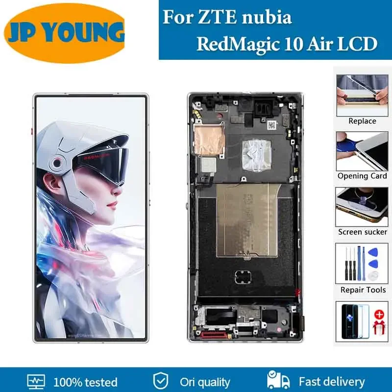Originele 6.8 "AMOLED Voor ZTE Nubia Red Magic 10 Air NX779J Lcd Touch Screen Digitizer Vergadering Sensor Pantalla vervangen - afbeelding 2