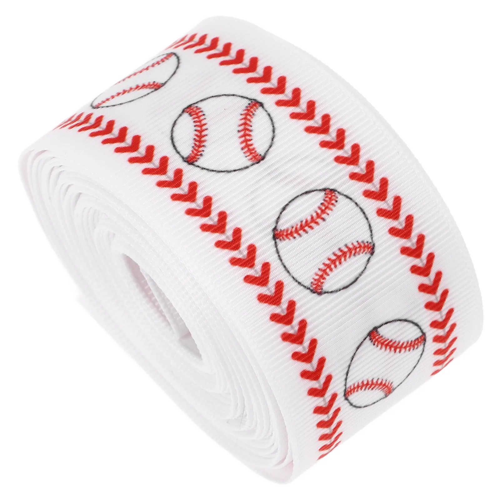 

Baseball League Headdress 38mm Wide 5Yards Cloth Ribbon Crafts Decor Durable Gift Wrapping DIY Portable Lightweight