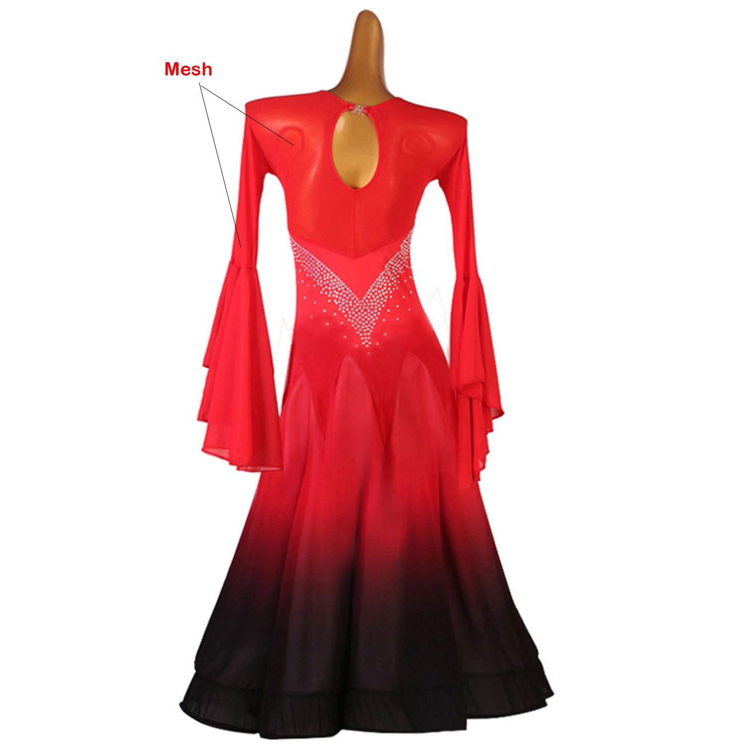 Vestidos de vals de salón, ropa de baile flamenco estándar, Ropa de baile moderna, disfraz de Jazz, ropa de estilo coreano, D1440