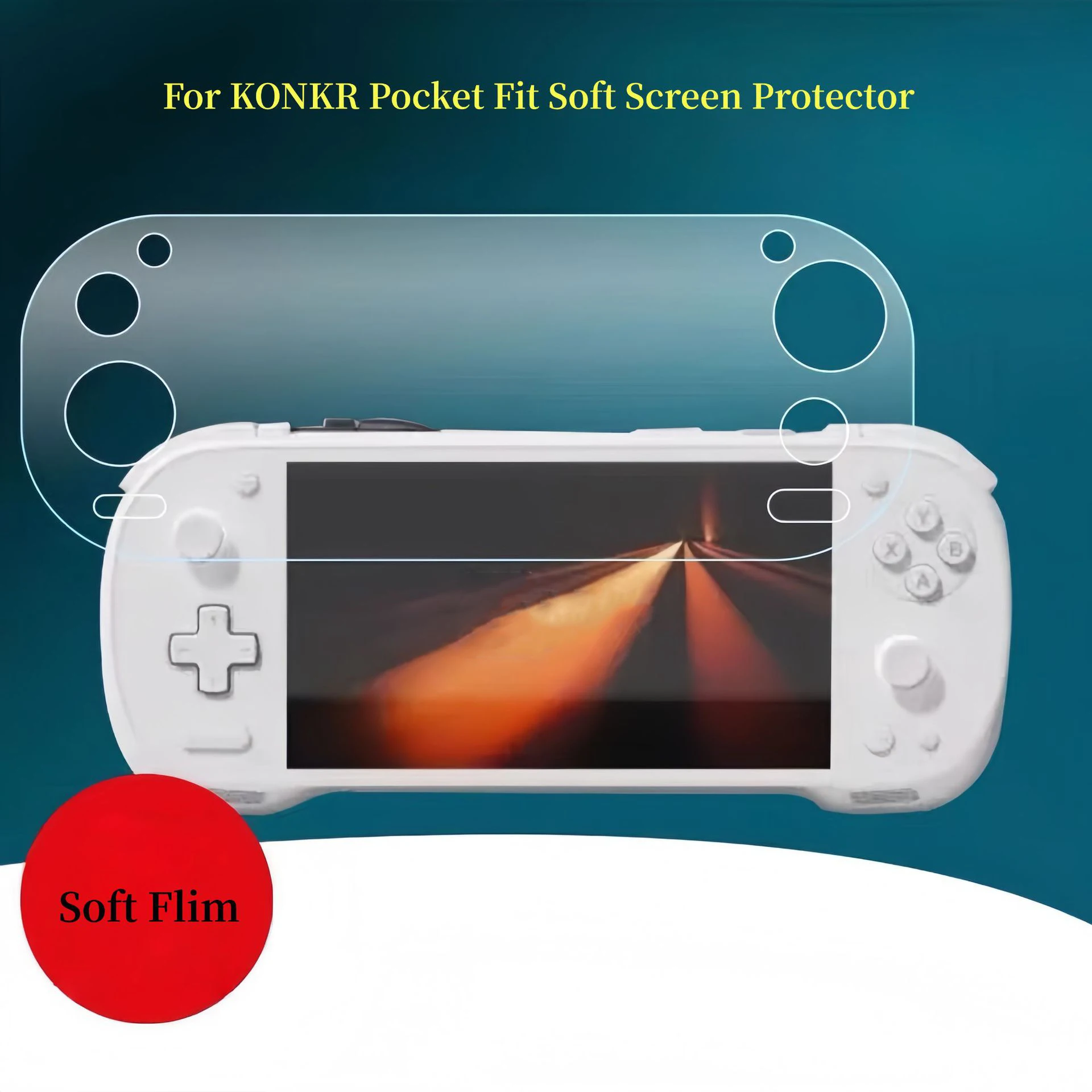 

Screen Protector for KONKR Pocket Fit Game Console,High Definition Ultra-Clear Soft Protective Film Scratch Resistant Protection