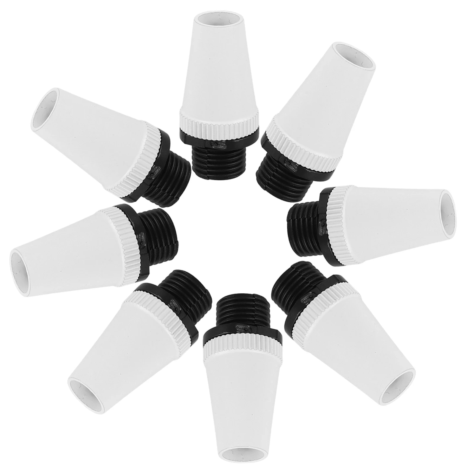 

8 Pcs Vintage Metal Lock Wire Buckle Thread Holder Cable Fixing Clamps Copper Cord Tightener