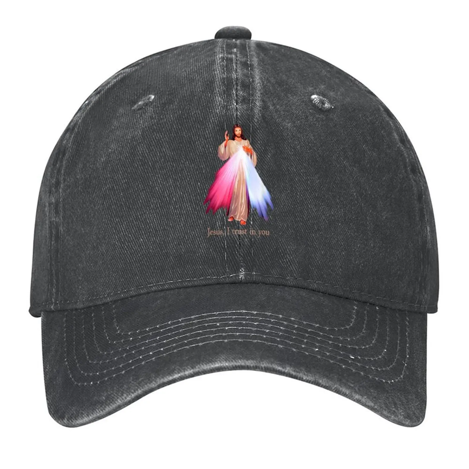 

Divine Mercy Jesus I Trust In You Baseball Cap sun hat western Hat Thermal Visor Ball Cap Men's Caps Women's