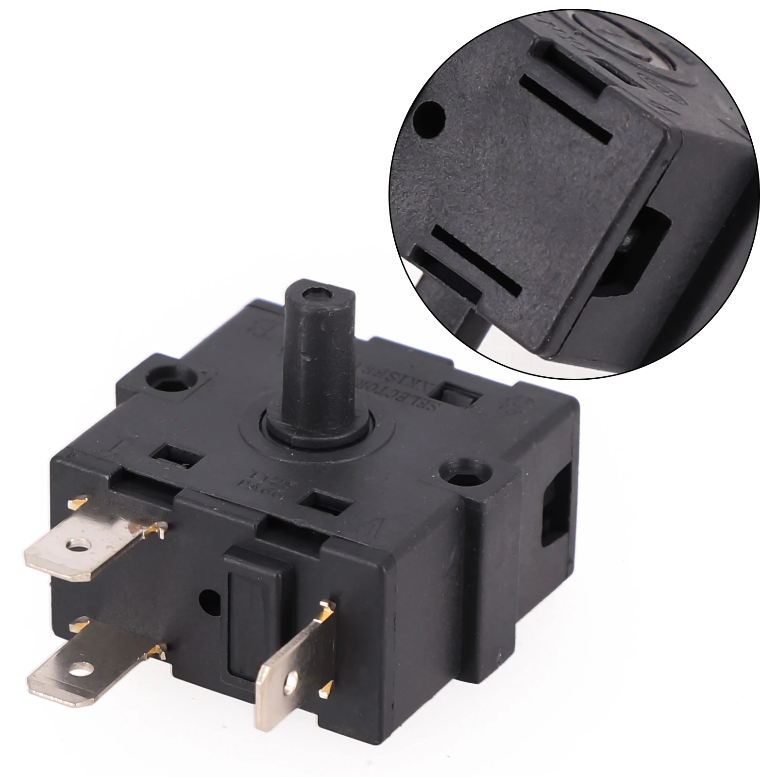Rotary Selector Switch for Electric Room Heater AC 250V 16A with 3 Pin 5Pin for Stable Heater Operation and Power Control