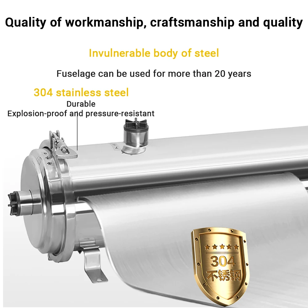 Haushaltswasserfilter 3000L Edelstahl PVDF Ultrafiltrationsreiniger mit waschbarem Rohr Typ direkter Trinkwasserküche
